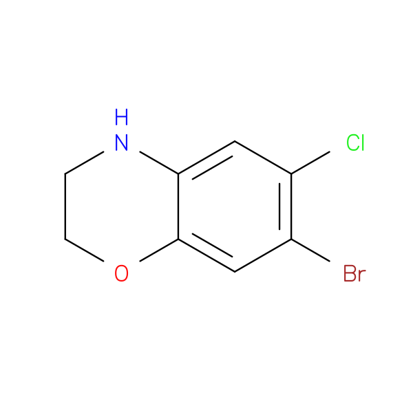 7-Bromo-6-chloro-3,4-dihydro-2H-benzo[b][1,4]oxazine