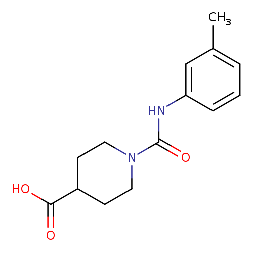 1-[(3-methylphenyl)carbamoyl]piperidine-4-carboxylic acid