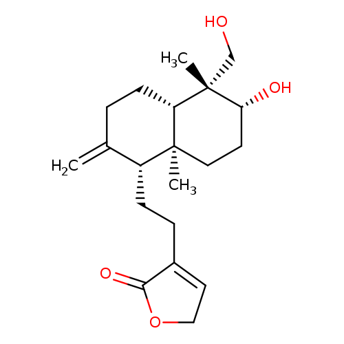 3-[2-[(1R,4aβ)-2-Methylene-5α-(hydroxymethyl)-5,8aα-dimethyl-6α-hydroxydecalin-1α-yl]ethyl]-2,5-dihydrofuran-2-one