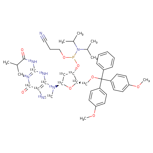 DMT-dG(ib) Phosphoramidite-13C10,15N5