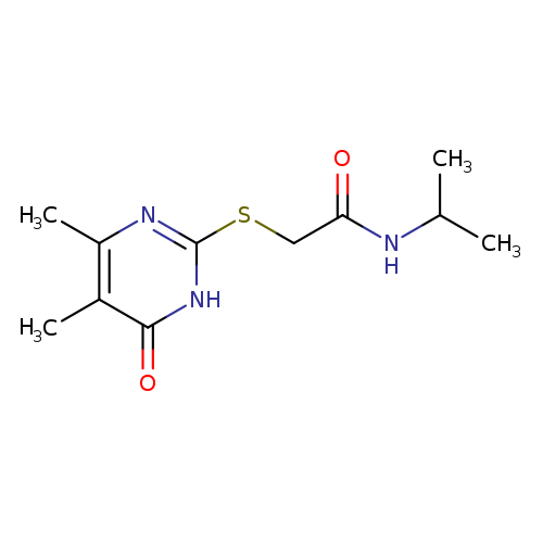 2-[(4,5-dimethyl-6-oxo-1,6-dihydropyrimidin-2-yl)sulfanyl]-N-(propan-2-yl)acetamide