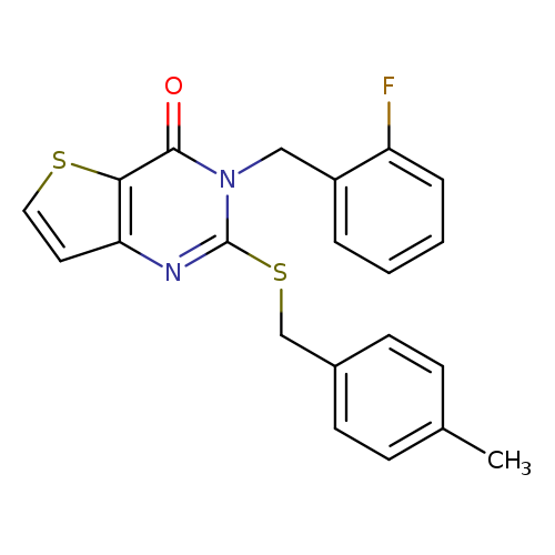 3-[(2-fluorophenyl)methyl]-2-{[(4-methylphenyl)methyl]sulfanyl}-3H,4H-thieno[3,2-d]pyrimidin-4-one
