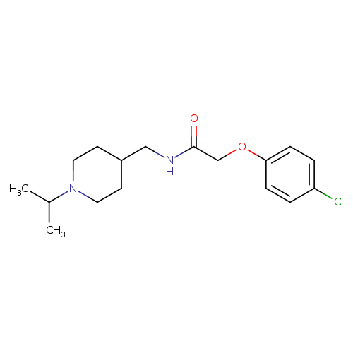 2-(4-chlorophenoxy)-N-{[1-(propan-2-yl)piperidin-4-yl]methyl}acetamide