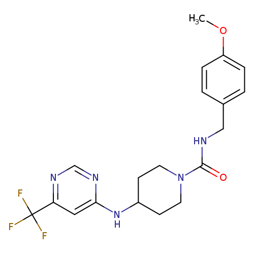 N-[(4-methoxyphenyl)methyl]-4-{[6-(trifluoromethyl)pyrimidin-4-yl]amino}piperidine-1-carboxamide