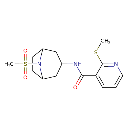 N-{8-methanesulfonyl-8-azabicyclo[3.2.1]octan-3-yl}-2-(methylsulfanyl)pyridine-3-carboxamide