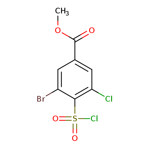 methyl 3-bromo-5-chloro-4-(chlorosulfonyl)benzoate