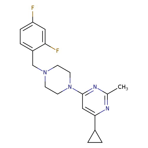 4-cyclopropyl-6-{4-[(2,4-difluorophenyl)methyl]piperazin-1-yl}-2-methylpyrimidine