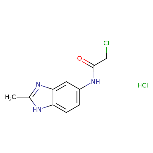 2-chloro-N-(2-methyl-1H-1,3-benzodiazol-5-yl)acetamidehydrochloride
