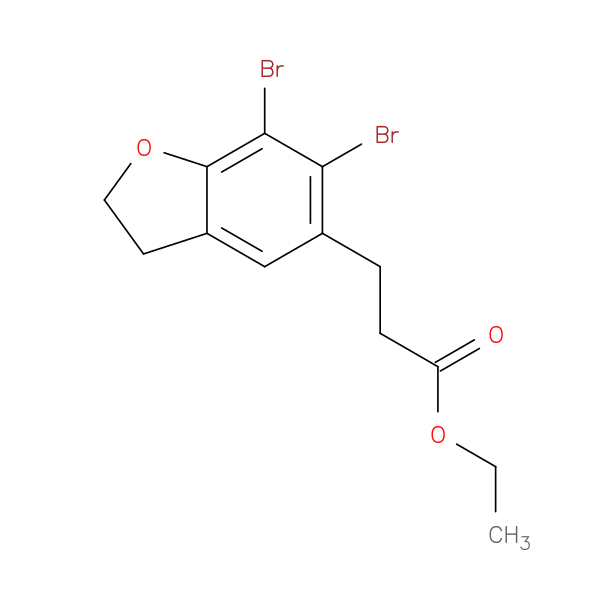 Ethyl 3-(6,7-Dibromo-2,3-Dihydrobenzofuran-5-Yl)Propanoate