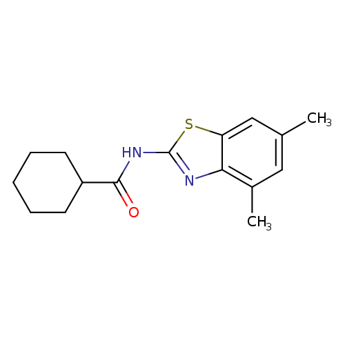 N-(4,6-dimethyl-1,3-benzothiazol-2-yl)cyclohexanecarboxamide