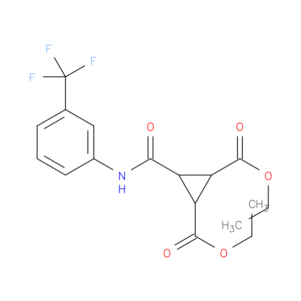Diethyl 3-([3-(trifluoromethyl)phenyl]carbamoyl)-1,2-cyclopropanedicarboxylate