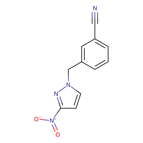 3-[(3-nitro-1H-pyrazol-1-yl)methyl]benzonitrile
