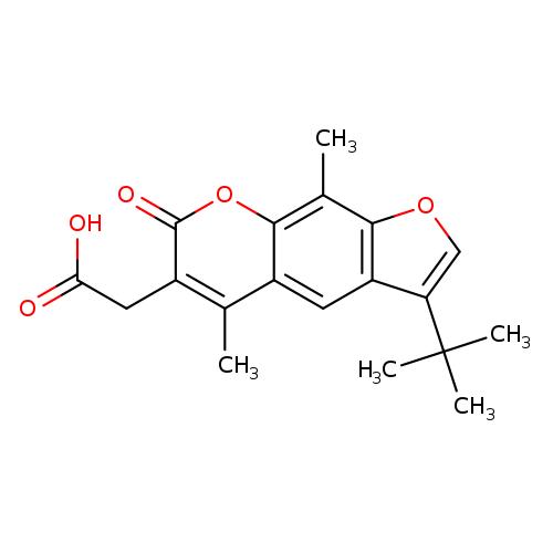(3-tert-Butyl-5,9-dimethyl-7-oxo-7h-furo[3,2-g]chromen-6-yl)acetic acid