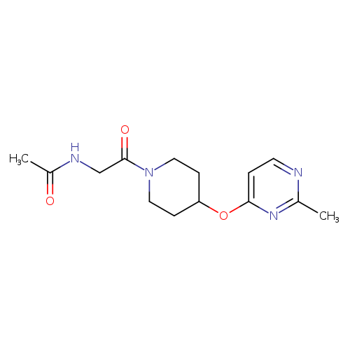 N-(2-{4-[(2-methylpyrimidin-4-yl)oxy]piperidin-1-yl}-2-oxoethyl)acetamide