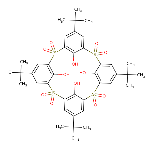 2,8,14,20-Tetrathiapentacyclo[19.3.1.13,7.19,13.115,19]octacosa-1(25),3,5,7(28),9,11,13(27),15,17,19(26),21,23-dodecaene-25,26,27,28-tetrol, 5,11,17,23-tetrakis(1,1-dimethylethyl)-, 2,2,8,8,14,14,20,20-octaoxide