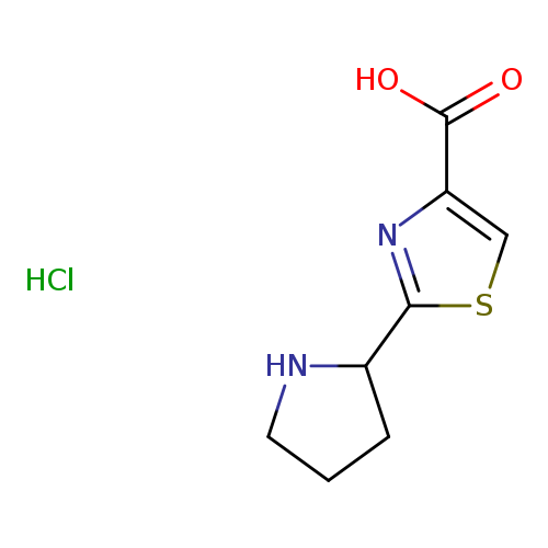 2-(pyrrolidin-2-yl)-1,3-thiazole-4-carboxylic acid hydrochloride