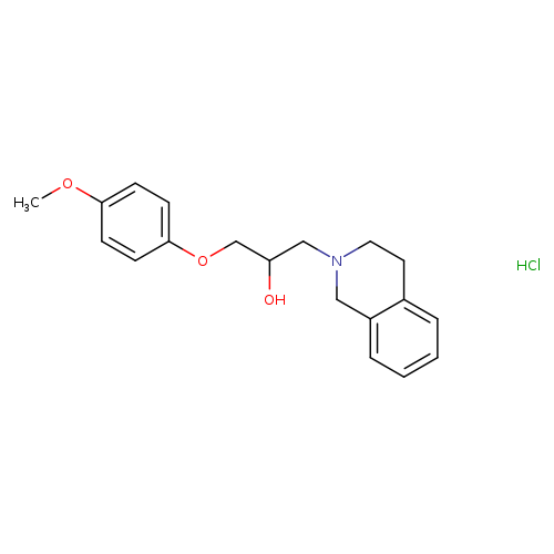 1-(4-methoxyphenoxy)-3-(1,2,3,4-tetrahydroisoquinolin-2-yl)propan-2-ol hydrochloride