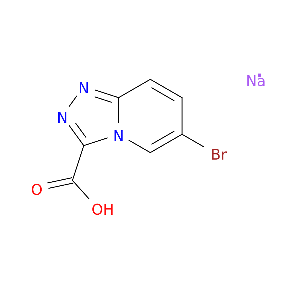 6-bromo-[1,2,4]triazolo[4,3-a]pyridine-3-carboxylic acid;sodium salt
