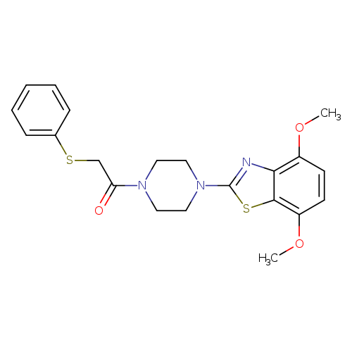 1-[4-(4,7-dimethoxy-1,3-benzothiazol-2-yl)piperazin-1-yl]-2-(phenylsulfanyl)ethan-1-one