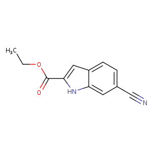 1H-Indole-2-carboxylic acid, 6-cyano-, ethyl ester