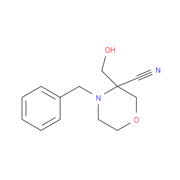 4-benzyl-3-(hydroxymethyl)morpholine-3-carbonitrile