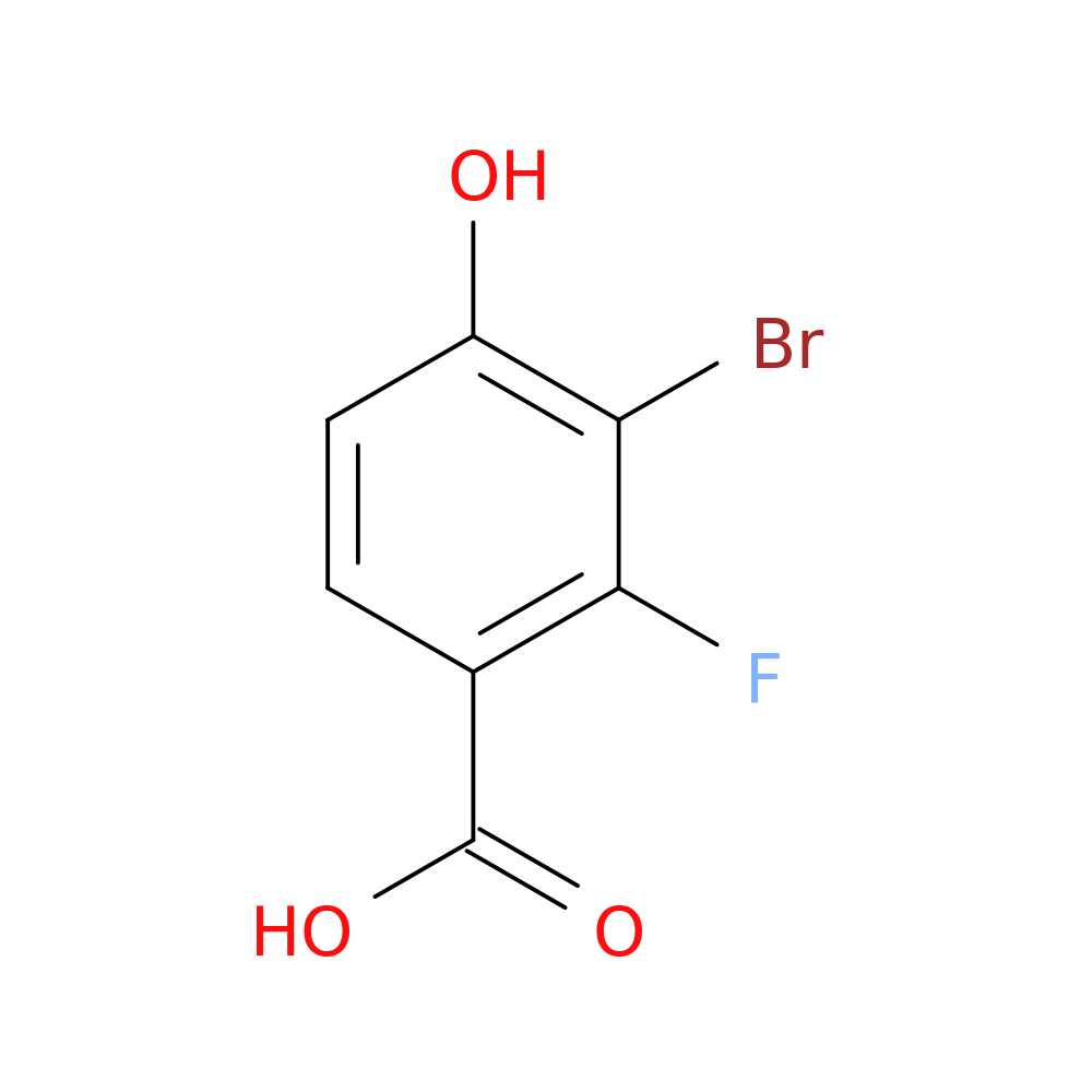 3-Bromo-2-fluoro-4-hydroxybenzoic acid