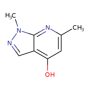 1H-Pyrazolo[3,4-b]pyridin-4-ol, 1,6-dimethyl-