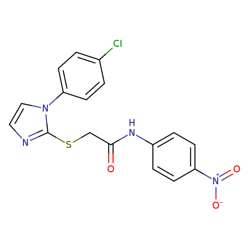 2-{[1-(4-chlorophenyl)-1H-imidazol-2-yl]sulfanyl}-N-(4-nitrophenyl)acetamide
