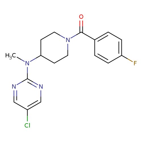 5-chloro-N-[1-(4-fluorobenzoyl)piperidin-4-yl]-N-methylpyrimidin-2-amine