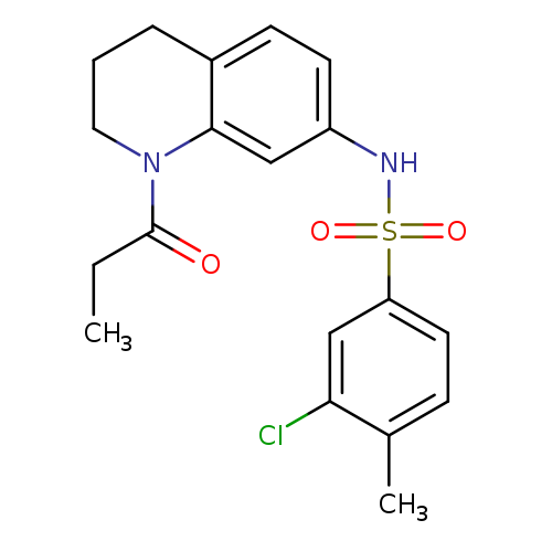 3-chloro-4-methyl-N-(1-propanoyl-1,2,3,4-tetrahydroquinolin-7-yl)benzene-1-sulfonamide