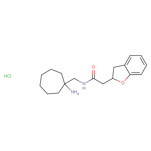 N-[(1-aminocycloheptyl)methyl]-2-(2,3-dihydro-1-benzofuran-2-yl)acetamidehydrochloride