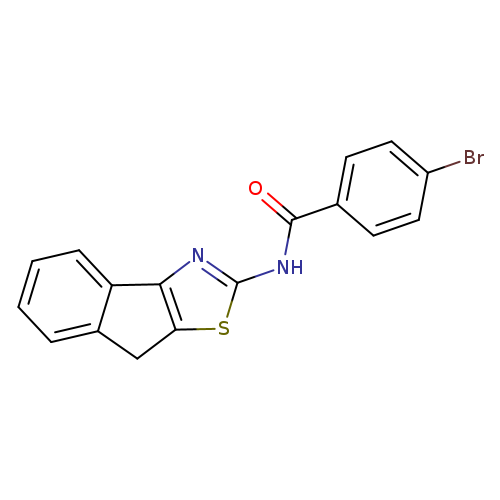 4-bromo-N-{8H-indeno[1,2-d][1,3]thiazol-2-yl}benzamide