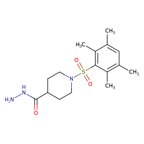 1-[(2,3,5,6-Tetramethylphenyl)sulfonyl]piperidine-4-carbohydrazide