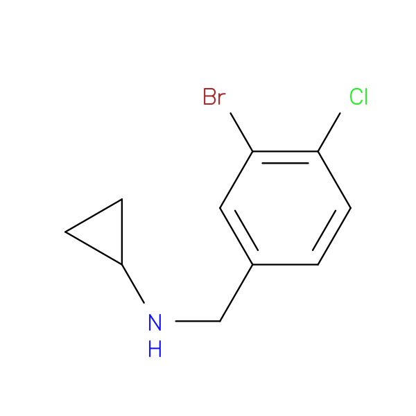N-[(3-bromo-4-chlorophenyl)methyl]cyclopropanamine