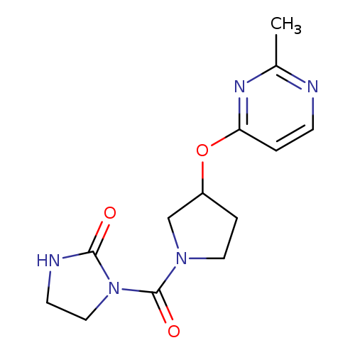 1-{3-[(2-methylpyrimidin-4-yl)oxy]pyrrolidine-1-carbonyl}imidazolidin-2-one