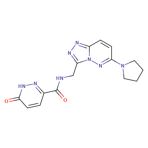6-oxo-N-{[6-(pyrrolidin-1-yl)-[1,2,4]triazolo[4,3-b]pyridazin-3-yl]methyl}-1,6-dihydropyridazine-3-carboxamide
