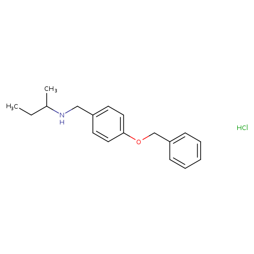 {[4-(benzyloxy)phenyl]methyl}(butan-2-yl)amine hydrochloride