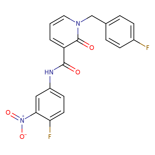 N-(4-fluoro-3-nitrophenyl)-1-[(4-fluorophenyl)methyl]-2-oxo-1,2-dihydropyridine-3-carboxamide