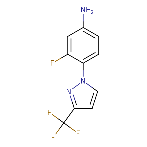 3-Fluoro-4-(3-(trifluoromethyl)-1H-pyrazol-1-yl)aniline