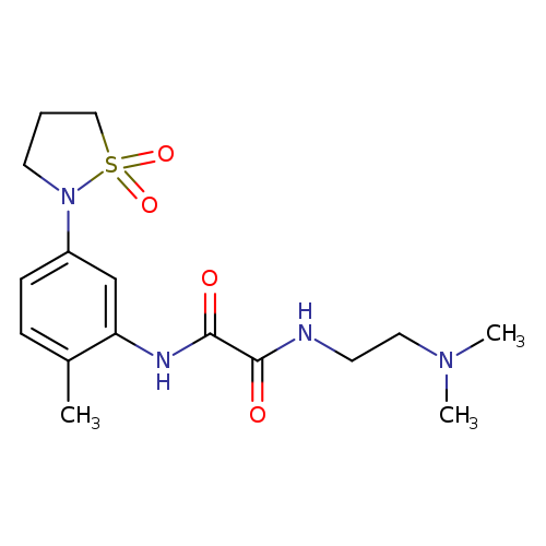 N-[2-(dimethylamino)ethyl]-N'-[5-(1,1-dioxo-1lambda6,2-thiazolidin-2-yl)-2-methylphenyl]ethanediamide