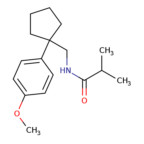 N-{[1-(4-methoxyphenyl)cyclopentyl]methyl}-2-methylpropanamide