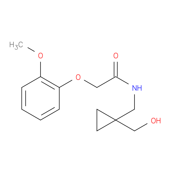 N-{[1-(hydroxymethyl)cyclopropyl]methyl}-2-(2-methoxyphenoxy)acetamide