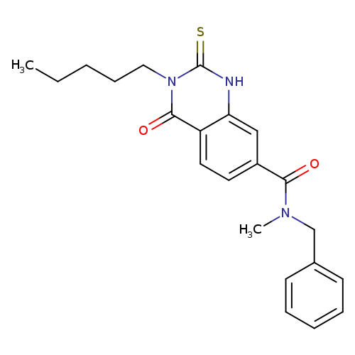 N-benzyl-N-methyl-4-oxo-3-pentyl-2-sulfanylidene-1,2,3,4-tetrahydroquinazoline-7-carboxamide