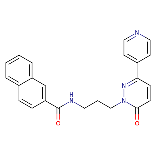N-{3-[6-oxo-3-(pyridin-4-yl)-1,6-dihydropyridazin-1-yl]propyl}naphthalene-2-carboxamide