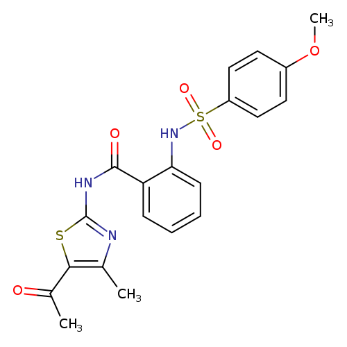 N-(5-acetyl-4-methyl-1,3-thiazol-2-yl)-2-(4-methoxybenzenesulfonamido)benzamide