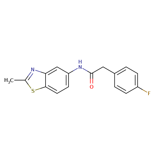 2-(4-fluorophenyl)-N-(2-methyl-1,3-benzothiazol-5-yl)acetamide