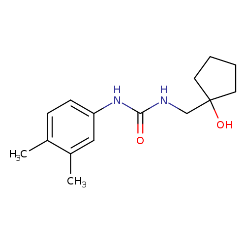 1-(3,4-dimethylphenyl)-3-[(1-hydroxycyclopentyl)methyl]urea