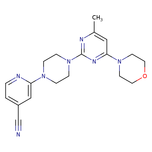 2-{4-[4-methyl-6-(morpholin-4-yl)pyrimidin-2-yl]piperazin-1-yl}pyridine-4-carbonitrile