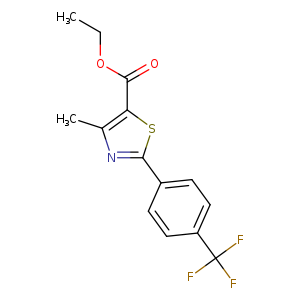 5-Thiazolecarboxylic acid, 4-methyl-2-[4-(trifluoromethyl)phenyl]-, ethyl ester
