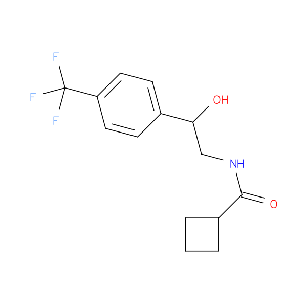 N-{2-hydroxy-2-[4-(trifluoromethyl)phenyl]ethyl}cyclobutanecarboxamide